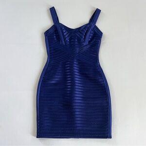 BCBGMaxAzria Rivas Bandage Bodycon Mini Dress | Blue Depth | Size 2 | NWOT